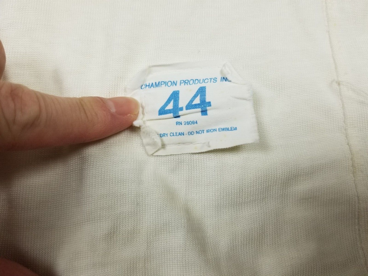 VINTAGE 60' CHAMPION DURENE RAYON FOOTBALL JERSEY SZ 44 WORN | eBay