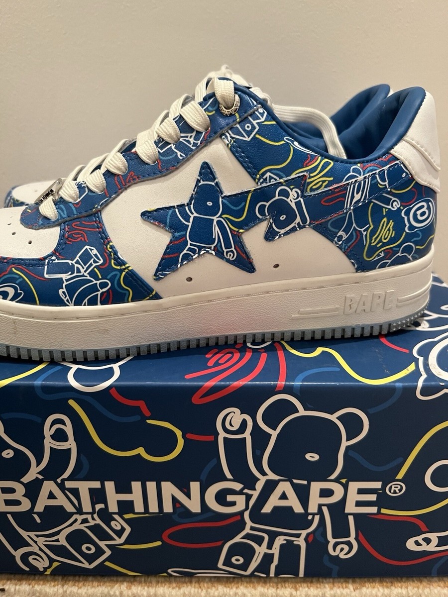 A Bathing Ape Bape Sta Medicom Toy Bearbrick Camo Blue | eBay UK