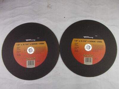 Steel Cut-Off Wheel 12'' x 5/32'' x 20mm  Forney 72351  'Lot of 2 Wheels'