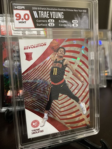 2018-19 Panini Revolution Chinese New Year #150 Trae Young RC HGA 9๐ง ATL Mint - Picture 4 of 8