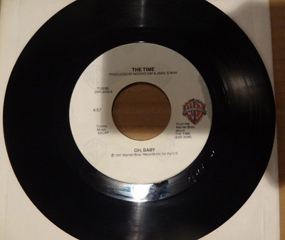 THE TIME - JUNGLE LOVE/OH BABY 45RPM  7'' Warner Brothers VG++