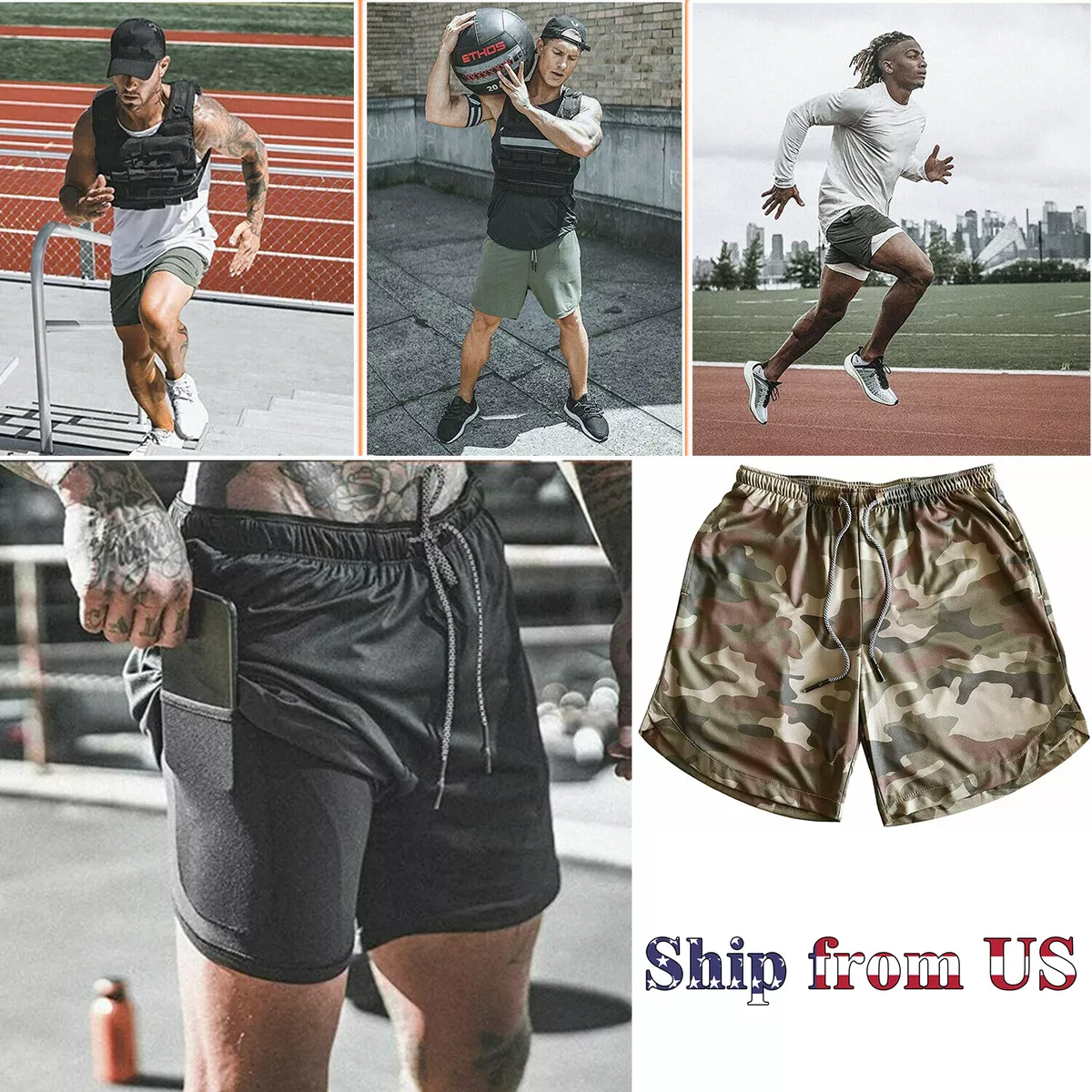 Boardshorts de sport homme, Training Fitness