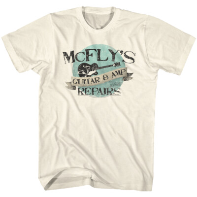 Back To The Future Movie McFly's Guitar & Amp Repairs Men's T Shirt 