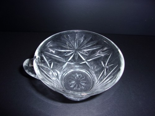 Set of 3 Punch Bowl Cups - Anchor Hocking - Prescut - Clear ~ Star of David #3 - Picture 5 of 6