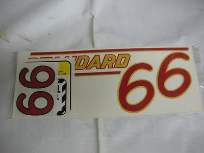 Oliver 66 Standard Red Numbers Tractor Decal Set 