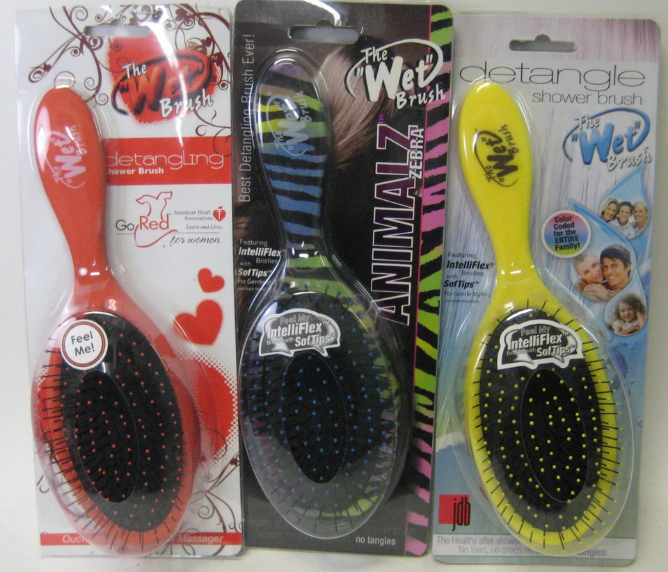 Cepillo húmedo Pro desenredante Deco cepillo de baile y ducha elige tu color Foto 3 de 3