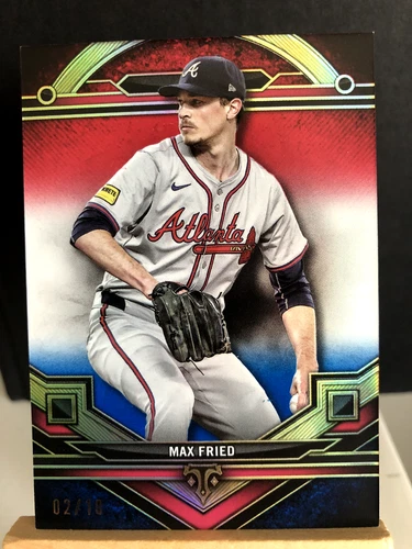 2024 Topps Triple Threads Max Fried Braves Red, White, & Blue Parallel #2/10