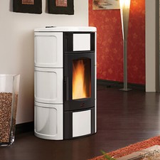 Extraflame Iside Idro H15 Pelletofen wasserführend Majolika Keramik Kacheln