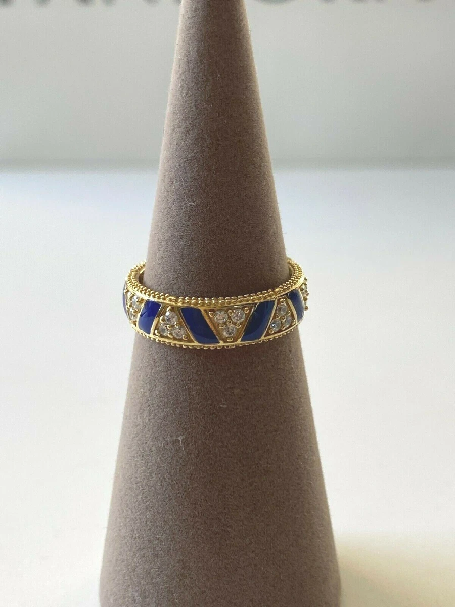 Exotic stones and store stripes ring