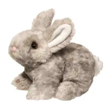 TYLER the Plush GRAY BUNNY Stuffed Animal - by Douglas Cuddle Toys - #1508
