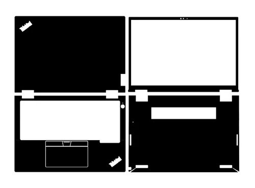 Carbon Sticker Skin Decal Cover for Lenovo ThinkPad X13 Yoga Gen2 Gen3 2021-2022