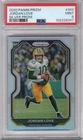 JORDAN LOVE 2020 PANINI PRIZM SILVER PRIZM ROOKIE RC #363 PSA 9 MINT **PACKERS**