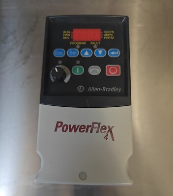 ALLEN BRADLEY POWERFLEX 4 3-PHASE INVERTER DRIVE 22A-D2P3N104 SER A 380 ...