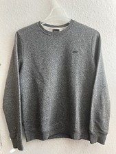Superdry Crewneck Sweater Mens Medium Gray Heathered Long Sleeve.