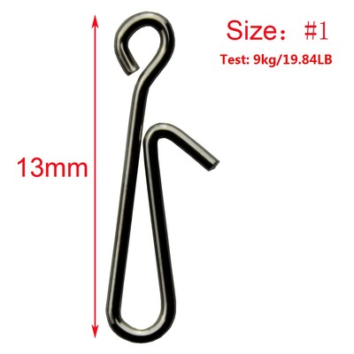 100 Per Pack Stainless Steel Reinforced Safety Pin Lure Sub Strong - Foto 9