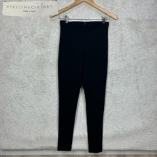 Stella McCartney Italy Women’s Polka Dot Flocked Black Stretch Ponte Dress Pants