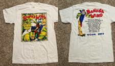 2 Sides Jimmy Buffett Banana Wind T-shirt Tour 1997 Reprint SU128