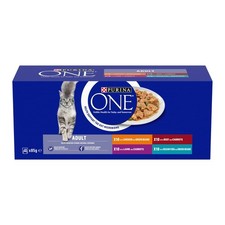 PURINA ONE Mini Fillets Mixed Selection in Gravy Wet Cat Food 40x85g Uk Seller 7.35 per kilo