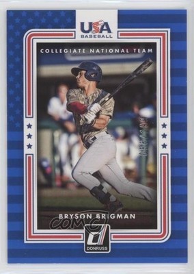 2016 Panini Donruss USA Collegiate National Team Blue 86/199 Bryson Brigman 06z2