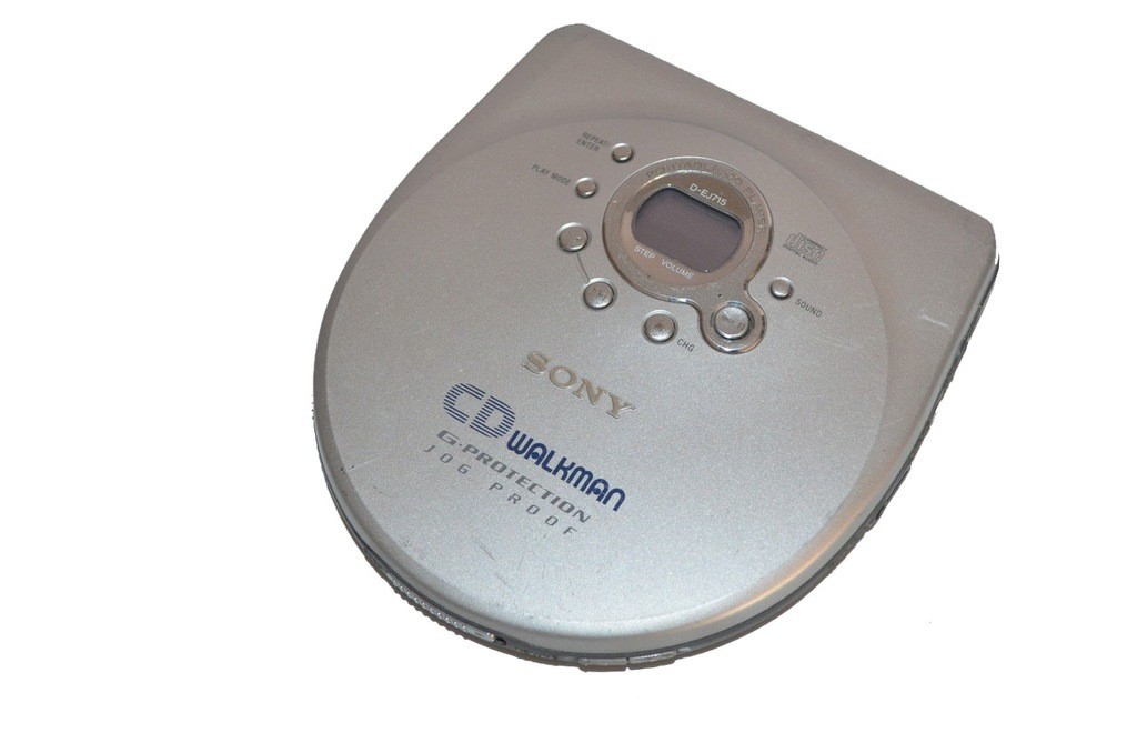 Vintage Sony CD Walkman - Portable Compact Disc Player - Silver (D