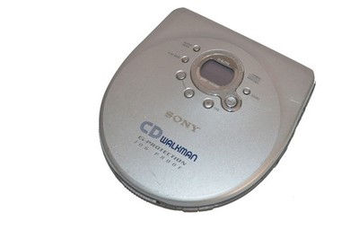 Vintage Sony CD Walkman - Portable Compact Disc Player - Silver (D