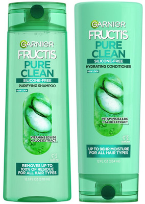 2 Garnier Fructis Pure Clean Purifying, Shampoo & Conditioner, 12 OZ