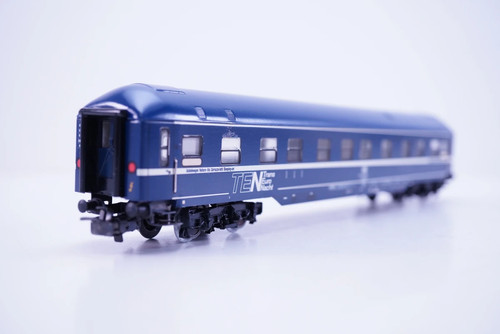 (QQ0488) Märklin 4130 vagón cama tren rápido TEN de la DB, H0 AC, EMBALAJE ORIGINAL | Zustand: Gebraucht