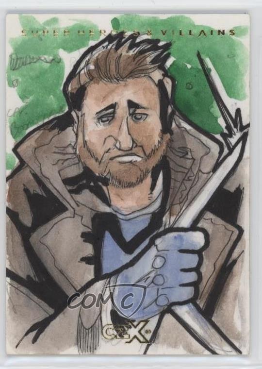 2019 DC CZX Super Heroes & Super-Villains 1/1 Alex Starling Auto Sketch nd3