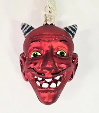 Merck’s Family Old Time Christmas Devil’s Head Christmas Ornament