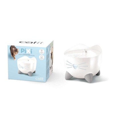 Catit Pixi Katzen Trinkbrunnen 2,5 Liter LED Wasser Katzenbrunnen vers. Farben