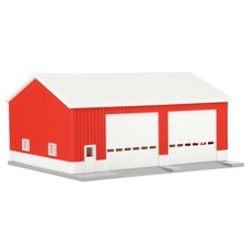 REVD 1/64 Red & White Machinery Shed with Whi...