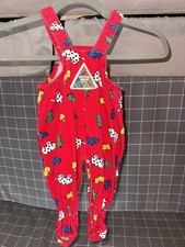 Vintage Oshkosh B'gosh Kennel Club Footed Overalls 6-9 Months RARE