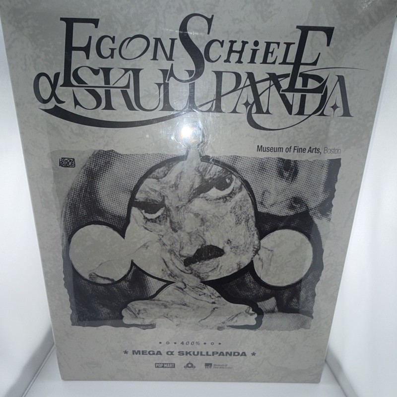 POP MART SKULLPANDA MEGA 400% Egon Schiele Figure MFA Boston Exclusive 100%