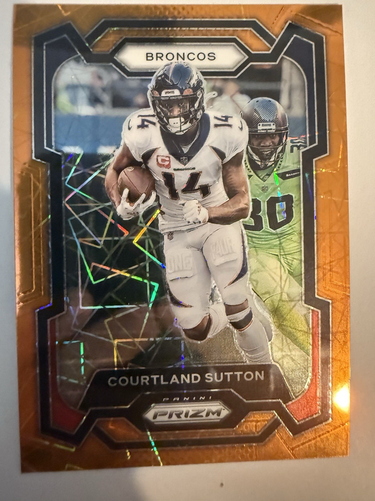 Courtland Sutton - 2024 Panini Prizm - #86 Orange Lazer Prizm