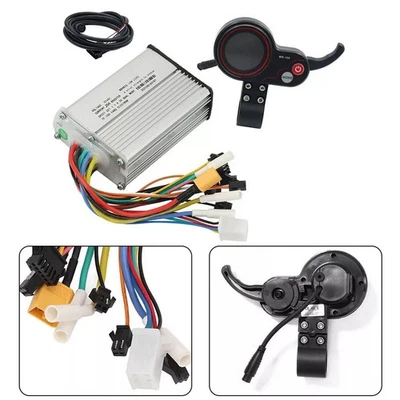 1200W 48V-25A Brushless Motor Controller + LCD Display + 6 Pin Cable For Scooter