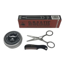 Gents Unscented Mustache Wax Kit Extra Strong Hold, Fragrance Free Includ...