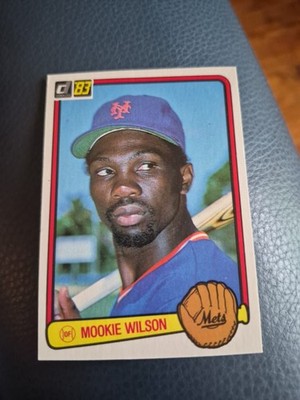 MOOKIE WILSON MY AUTO 1983 DONRUSS #56 FREE SHIPPING