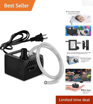 Whisper-Quiet 50GPH Water Pump with Adjustable Flow for Aquatic Environments