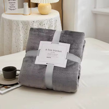 Bare Home Microplush Fleece Blanket Ultra Soft Lightweight Cozy Bed Throw