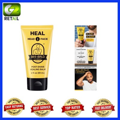 HEAL Aftershave Balm for Men: 2 Fl Oz Instant Relief for Shaving Irritations