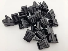 20 Pack Zipper Pull Tassel Black Paracord 550 Cord Groovy Duraflex