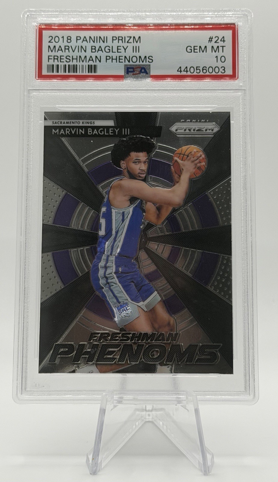 PSA 10 2018 Marvin Bagley Panini Prizm Freshman Phenoms #24 Rookie RC