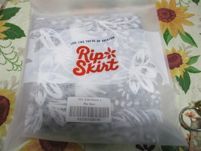 RIPSKIRT EDEN SAND LENGTH 2  L(12-14)  SKIRT  GREY WHITE PRINT NWT $55  ADJUST