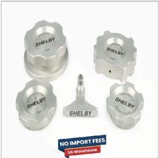 2015-2020 Ford Mustang Gt350gt350r More - Shelby 5 Piece Billet Engine Cap Set 2015-2020 Ford Mustang Gt350gt350r More - Shelby 5 Piece Billet Engine Cap Set