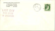 Canada 1962 Last Day PO Operation - Milton Grove Ont - A02221
