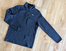 Patagonia Better Sweater 1/4 Zip Pullover Sweatshirt Blue Youth Boy Size XL 14 