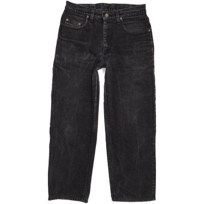 Lee Kansas Men Black Straight Regular Jeans W33 L27 (107816)