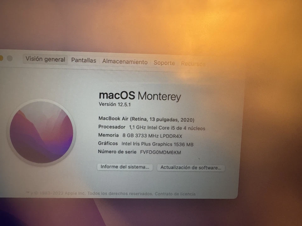 Apple MacBook Air 13" 2020 · i5 · 8GB · 256GB, foto 3 de 3
