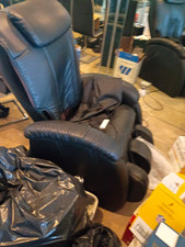 Electric Massage Recliner Chair w/ Leg & Foot Massager, Black, 1 Seat