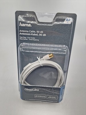 Hama 00182120 3m Antennen-Kabel Dünn 90db Koax Kabel 